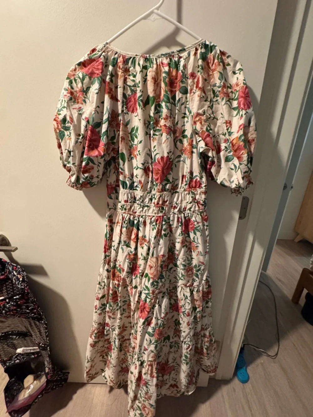 Anthropologie Floral Puff-Sleeve Maxi Dress - Picture 4 of 4